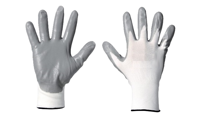 Nylon Gloves with Nitrile GS206