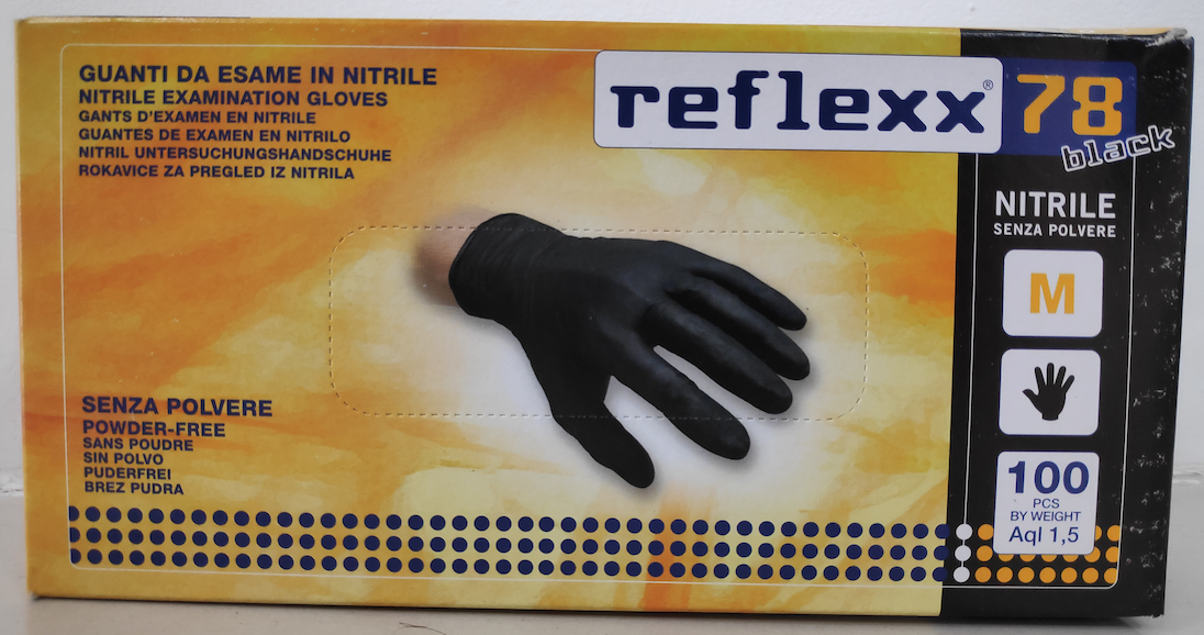 Disposable Nitrile Black Gloves GU158